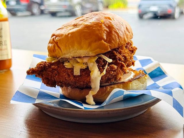 Illustrative photo of a crispy fried chicken sandwich