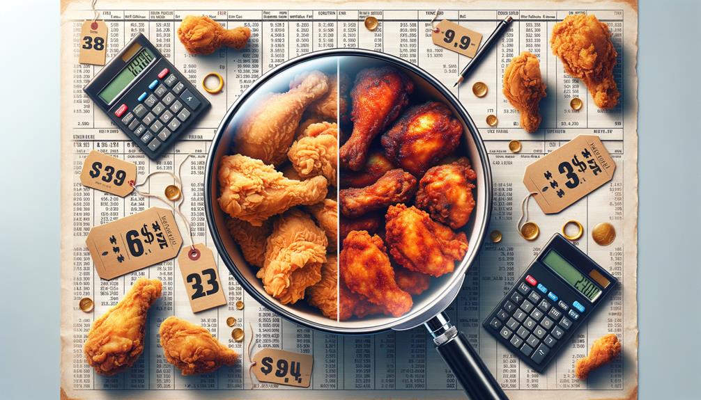 analyzing kfc menu prices